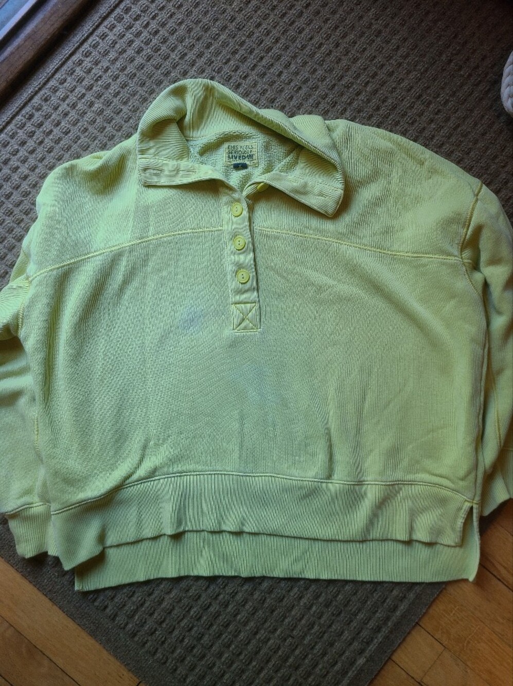 American Eagle Sweatshirt in Light Lime
